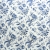 Tkanina tapicerska Welur drukowany Kwiaty niebieskie Royal Blue