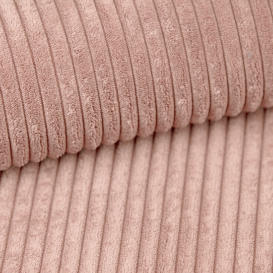 Tkanina tapicerska sztruks obiciowy pastelowy róż