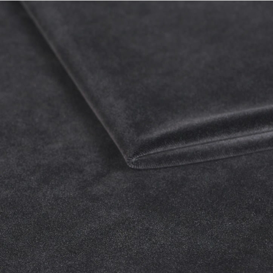Tkanina tapicerska  Welur RIVI 100 czarny