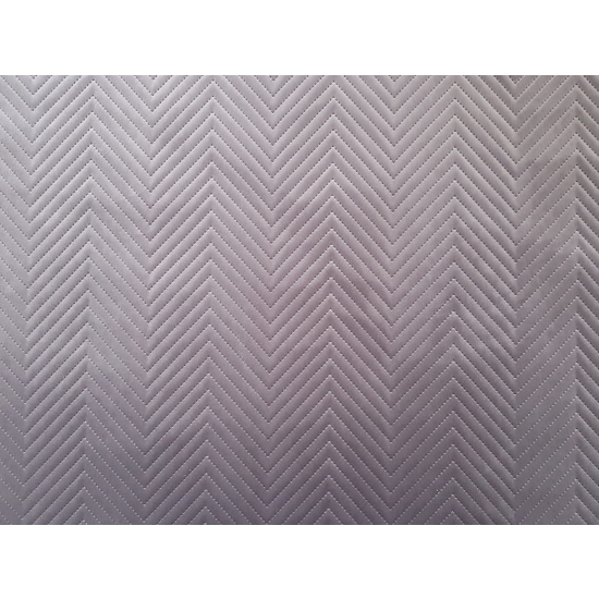 Tkanina tapicerska Welur pikowany zygzak szary 91