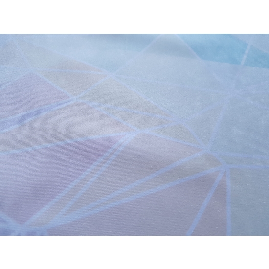 Tkanina tapicerska wzory Welur Trójkąty tęczowe