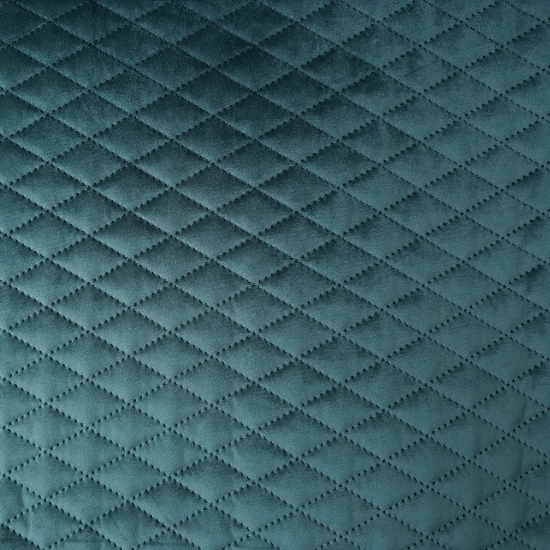 Tkanina tapicerska Welur pikowany karo zieleń