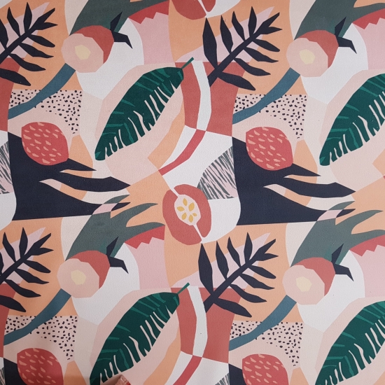 Tkanina tapicerska wzory Welur Papaja