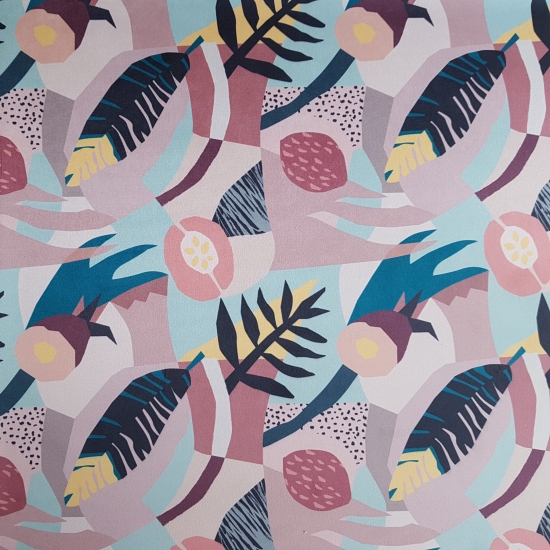 Tkanina tapicerska wzory Welur Papaja 63