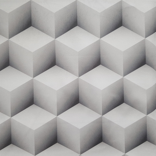 Tkanina tapicerska wzory Welur Kostki 3D