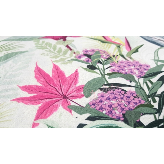 Tkanina tapicerska wzory Welur Liście klonu