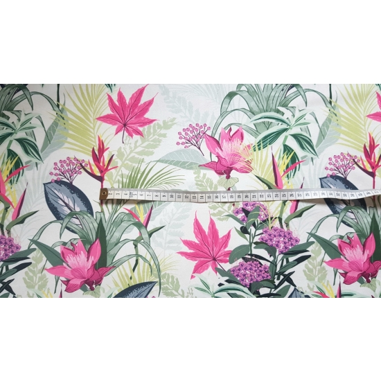 Tkanina tapicerska wzory Welur Liście klonu