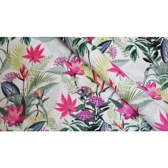 Tkanina tapicerska wzory Welur Liście klonu