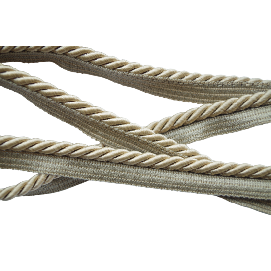 Sznur ozdobny tapicerski z wypustką 7 mm złoty