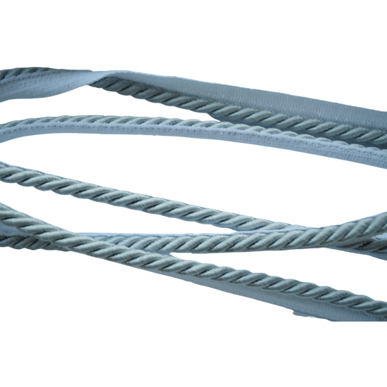 Sznur ozdobny tapicerski z wypustką 7 mm srebrny