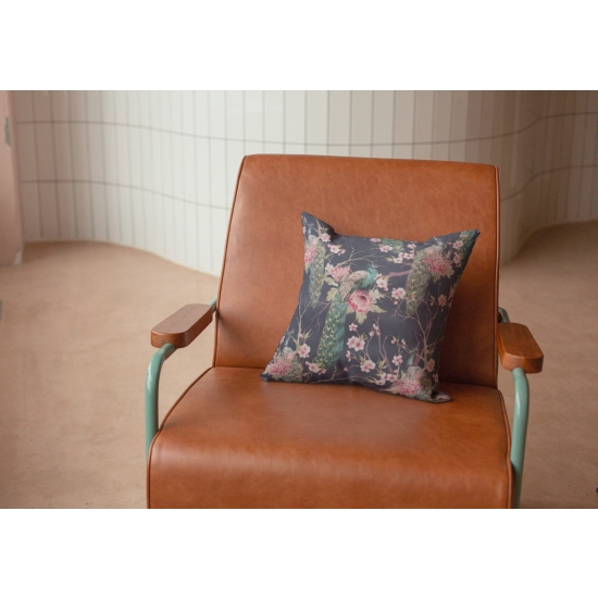 Tkanina tapicerska wzory Welur Pawie