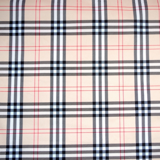 Tkanina tapicerska wzory Welur Kratka beżowa