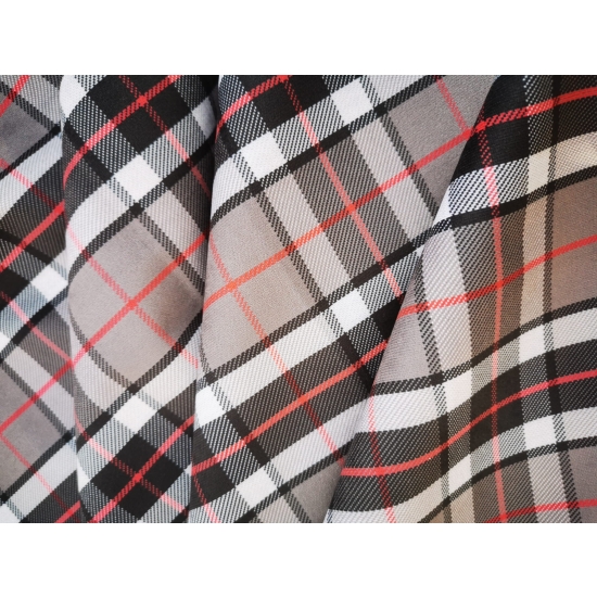 Tkanina tapicerska wzory Welur Kratka szara