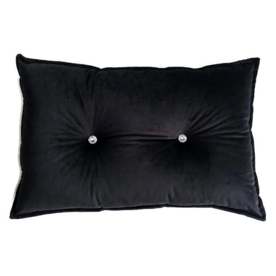 Tkanina tapicerska  Welur RIVI 100 czarny