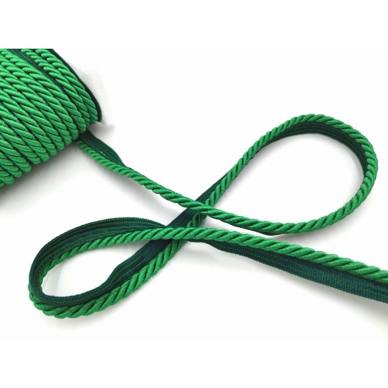 Sznur ozdobny tapicerski z wypustką 7 mm zielony