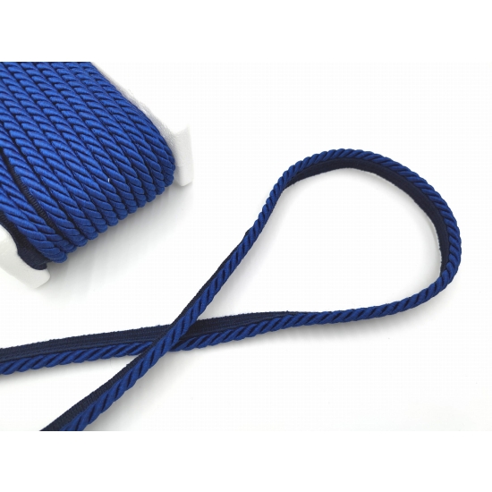 Sznur ozdobny tapicerski z wypustką 7 mm granatowy