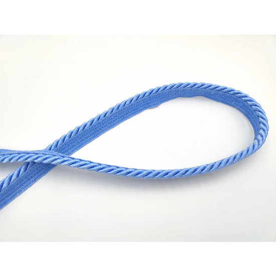 Sznur ozdobny tapicerski z wypustką 7 mm błękitny