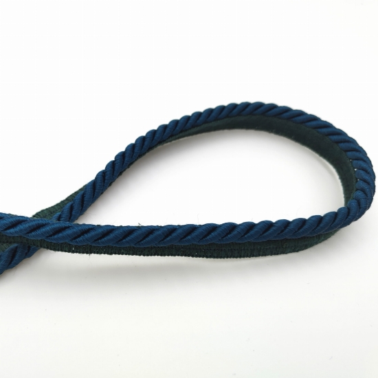 Sznur ozdobny tapicerski z wypustką 7 mm ciemny turkusowy
