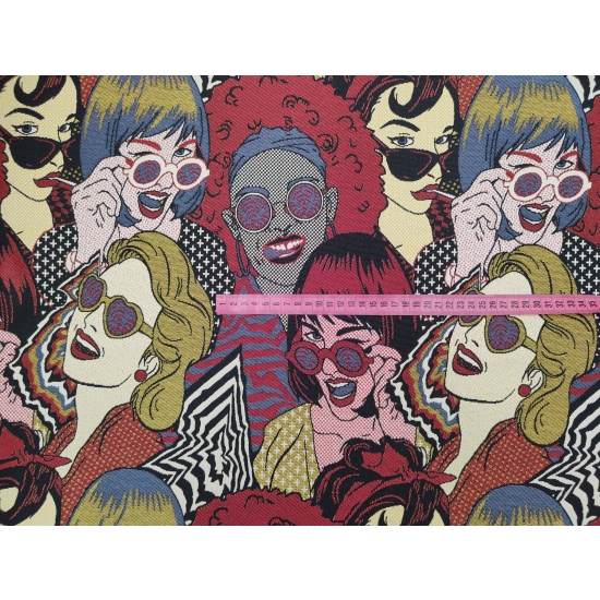 Tkanina tapicerska wzorzysta żakard Party