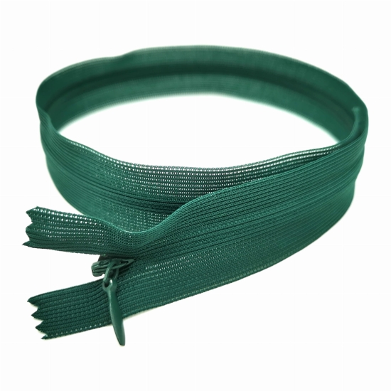 Zamek kryty suwak 40 cm zielony