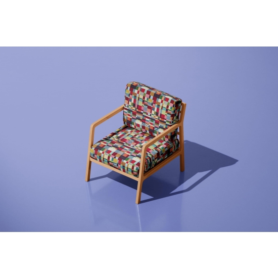 Tkanina tapicerska wzorzysta żakard Tetris