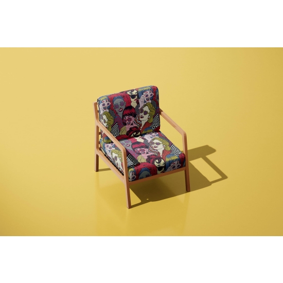 Tkanina tapicerska wzorzysta żakard Party