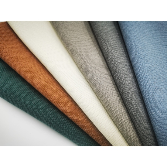 Tkanina tapicerska strukturalna plecionka Point ciemnoszara