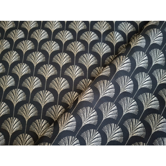 Tkanina tapicerska art deco żakard Pawi ogon